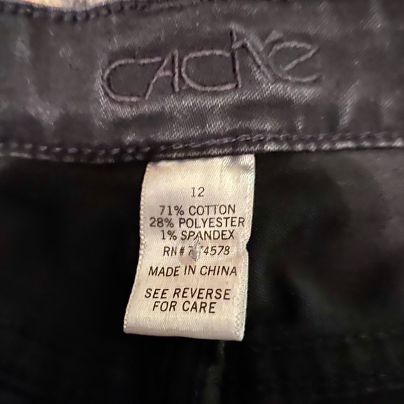 CACHE sz12 Black mid-rise Jeans - Picture 3 of 7